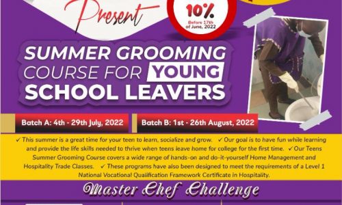 Summer Grooming Course for Young School Leavers